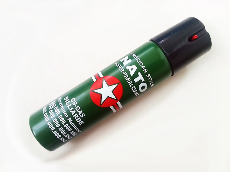 黑色NATO進(jìn)口防狼辣椒水噴霧